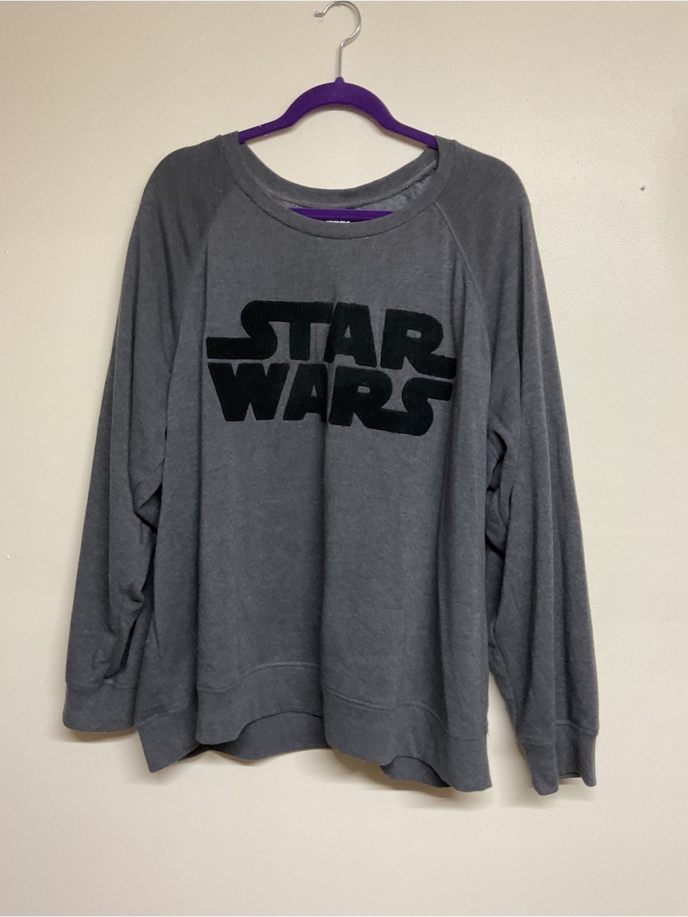 torrid Gray Sweatshirt with Black Star Wars Logo